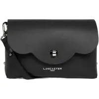 Lancaster Bolso de hombro 'Lancaster Rabat Flore Noir/Rouge' negro
