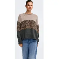 ONLY Jersey 'ONLJADE' beige moteado / marrón / antracita