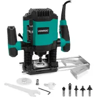 Vonroc Fresadora 1200W - 6-8mm | Incluye juego de brocas de 6 piezas
