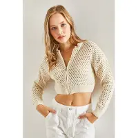 Bianco Lucci Cárdigan beige