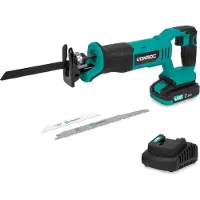 Vonroc Sierra de sable a batería 20V - incl. 3 hojas de sierra - incl. batería 2.0Ah y cargador
