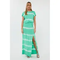 Esqualo Skirt Tie Dye Green Talla: S | Faldas Maxi Outlet | Mujer | Verde