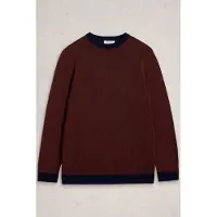White Stuff Jacqaurd Crew Orange Multi Talla: XS | Jerséis Outlet | Hombre | Naranja