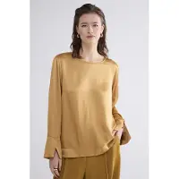 Summum Woman Top Hammered Viscose Camel Brown Talla: 42 | Manga Larga Outlet | Mujer | Marrón