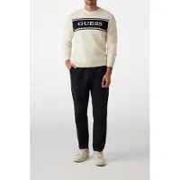 Guess Marciano GUESS Flick Cn Blocking Sw Pearl White Talla: L | Manga Larga Outlet | Hombre | Blanco