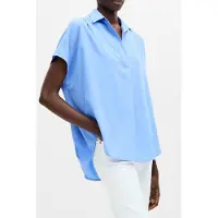 French Connection Crepe Light Sleeveless Popover Cornflower Blue Talla: XS | Camisetas de Seda Outlet | Mujer | Azul