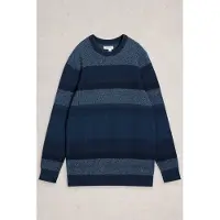 White Stuff Space Dye Crew Navy Multi Talla: XL | Jerséis Outlet | Hombre | Azul
