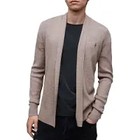 AllSaints Mode Merino Open Car Stone Taupe Marl Talla: XXL | Cárdigan Outlet | Hombre | Negro