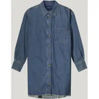 Summum Woman Denim Shirt Dress Light Cotton Twill Bleached Denim Talla: 34 | Blusón Outlet | Mujer | Azul