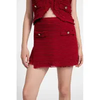 Guess Marciano GUESS Malina Ottoman Boucl Siren Red Talla: XXL | Pantalones Cortos Outlet | Mujer | Rojo