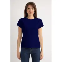 Josephine & Co Harper Ss T-shirt Navy Talla: M | Camisetas de Seda Outlet | Mujer | Azul