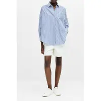 French Connection Stripe Poplin L/s Popover Blue/white Talla: 8 | Camisas Outlet | Mujer | Azul