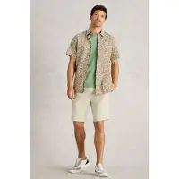 White Stuff Finsbury Leaf Printed Shirt Green Print Talla: 3XL | Camisas Casuales Outlet | Hombre | Verde