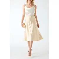 Guess Marciano GUESS Josette Midi Skirt Calm Sands Talla: 44 | Faldas Midi Outlet | Mujer | Marrón
