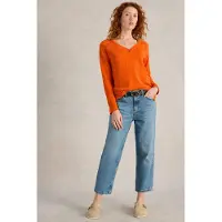 White Stuff Naria Jumper Bright Orange Talla: 10 | Manga Larga Outlet | Mujer | Naranja