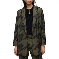 AllSaints Aleida Toni Blazer Khaki Green Talla: 6 | Blazers Outlet | Mujer | Marrón