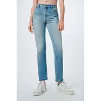 RE/DONE High Rise Ankle Crop Indigo Talla: W24 | Vaqueros Rectos Outlet | Mujer | Azul