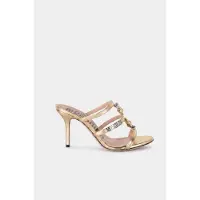 Moschino Goatskin Mules Gold Talla: 36 | Chancletas Outlet | Mujer | Amarillo