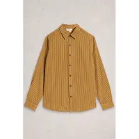 White Stuff Stripe Twill Shirt Light Tan Talla: M | Camisas Casuales Outlet | Hombre