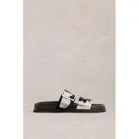 White Stuff Whitney Western Slider Black Multi Talla: 3 | Chancletas Outlet | Mujer | Negro