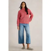 White Stuff Marley Mix Cotton Jumper Mid Pink Talla: 22 | Sudaderas con Capucha Outlet | Mujer | Rosa