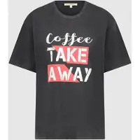Circle of trust Hope Tee Coffee Take Away Talla: XS | Camisetas de Seda Outlet | Mujer | Marrón