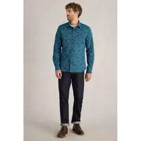 White Stuff Waves Printed Shirt Blue Print Talla: XXL | Camisas Casuales Outlet | Hombre | Azul