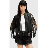 AllSaints Elias Astral Gilet Black Talla: XS | Chaquetas Outlet | Mujer | Negro