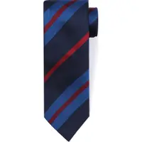 Suitable Triple Stripe Corbata Navy Azul Azul marino Rojo