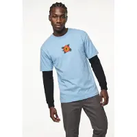 Santa Cruz Camiseta 'Camiseta azul screaming hibiscus front tee 6' azul