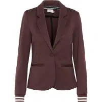 Kaffe Blazer 'Kinnie' chocolate / blanco