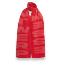 Essentiel Antwerp para mujer. KRISIS Foulard Logo Krisis rojo (OSFA), Casual, Lana, outlet 2026.