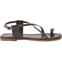 Trendyol Sandalias de dedo chocolate