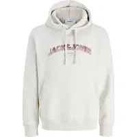 Jack & Jones Sudadera 'JJAVERY' borgoña / blanco moteado