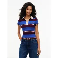 Tommy Hilfiger Camiseta azul real / amarillo pastel / cyclam / offwhite