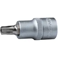 Ks Tools 911.1372, Llave de vaso, 1/2", sistema imperial, 1 boca, T25, acero cromo vanadio