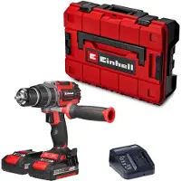 Einhell TP-CD 18/70 Li-i BL, Taladro con mango tipo pistola, con sistema de sujeción rápida, sin escobillas, color negro y rojo, 1,3 cm, 32000 revoluciones por minuto