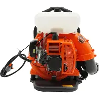 StarTech.com EB750 - Soplador de hojas portátil con sistema de mochila - Motor de 41,5 cc, 2 tiempos - Combustible: gasolina - Volumen de aire: 508,5 CFM - 2,135 kW - Color: naranja