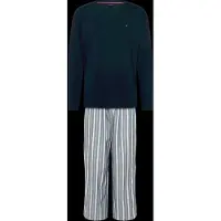 Tommy Hilfiger Underwear Pijama largo navy / zafiro / azul claro / capuchino