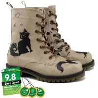 Goby Botas con cordones 'MAT102' beige