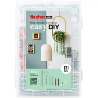 Fischer 571944 easyDIY Box Dekoration 571944 Dübel- und Schrauben-Sortiment, 131 St.