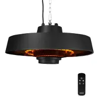 Vonroc Calefactor Vulcano 2000W - Colgante | Con mando a distancia y temporizador