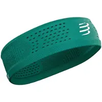 Compressport - Thin Headband On/Off - Cinta para la frente size One Size, verde/turquesa