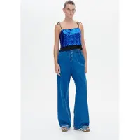 Baum und pferdgarten Jovana Top Bluing Sequins Talla: S | Camisetas de Seda Outlet | Mujer