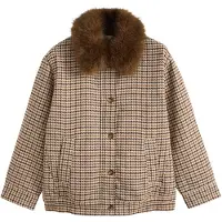 Levi's para mujer. 007U8-0002 Abrigo Billie Warm marrón (L), Beige, Casual, Algodón, outlet 2026.