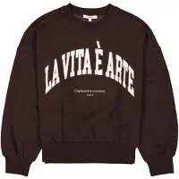 Garcia Sudadera marrón oscuro / offwhite