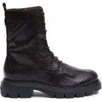 Wonders para mujer. A-4313_5714_9332 Botines de Piel Bones 13 Marrón (37), Plano, 1 a 3cm, Cordones, Casual, outlet 2026.