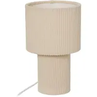 Atmosphera Lámpara de mesa JOLINA, de metal, con una altura de 28 cm - color beige