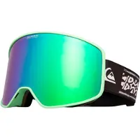 Quiksilver - Máscaras de esquí - Storm Springbouquet/Clux ML Green S3 - Negro