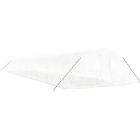 vidaXL Invernadero con estructura de acero, color blanco, 110 m², dimensiones 22x5x2,3 metros